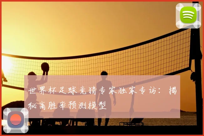 世界杯足球竞猜专家独家专访：揭秘高胜率预测模型